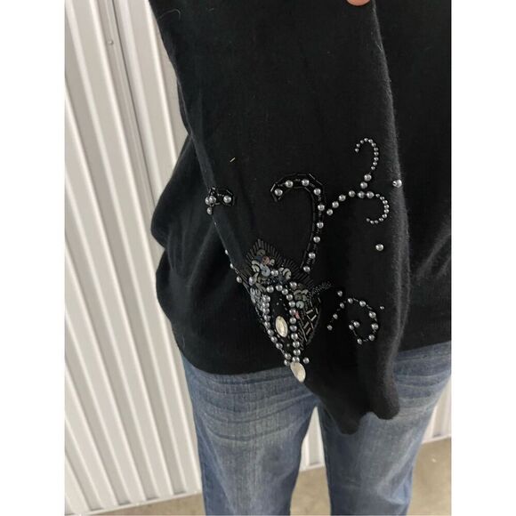 Justine Todd beaded sweater size medium - Picture 2 of 5